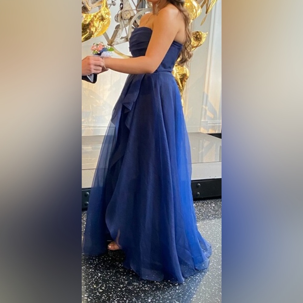 THEIA Teresa Strapless Draped Gown - Size 8